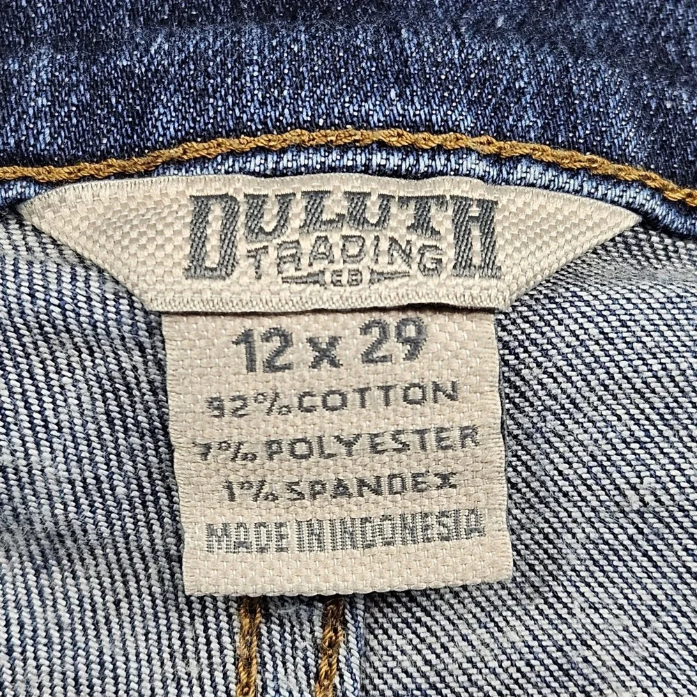 Duluth Trading Co Jeans Women's Sz 12 Daily Denim Slim Leg Mid‎ Rise Stretch